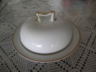 Antique Felda China Germany Covered Butter Dish