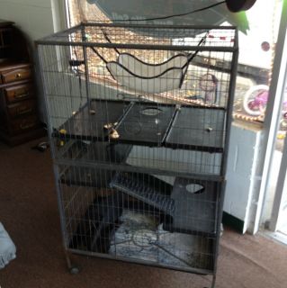 Small Animal / Pet Cage For Ferret Rabbit Chinchilla Or Bird