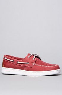 Sebago The Wentworth 2Eye Boat Shoe in Crimson Red