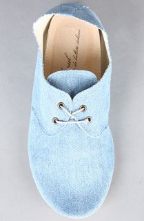 Anniel The Derby Denim Shoe in Blue Concrete