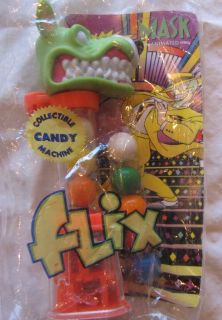 Flix Collectible Candy Machine Pez Like Dispenser Mask Animated Jaw
