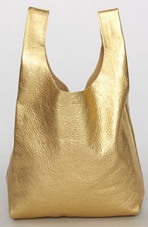 baggu the small leather bag in gold sale $ 69 95 $ 120 00 42 % off