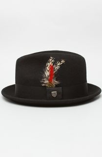 Brixton The Jones Hat in Black Felt Concrete