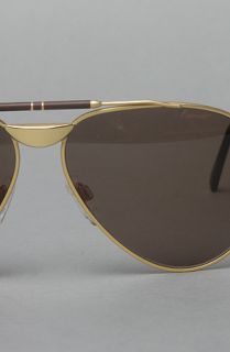 Vintage Eyewear The Caviar 1404 Sunglasses in Gold with Brown Lenses