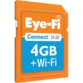 eye fi 4gb connect x2 wireless class 6 sdhc memory card