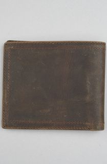 Brixton The Chord Wallet in Brown Concrete