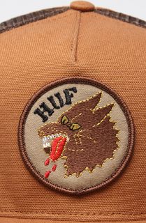 HUF The DBC Wolf Snapback Cap in Camel