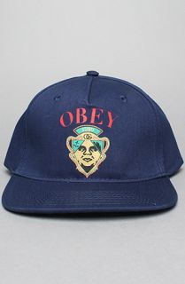 Obey The Genuine Article Snapback Hat in Navy