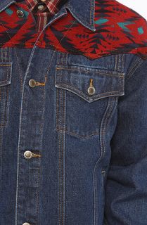  the denim jacket with jacquard yoke in blue sale $ 83 95 $ 144 00 42