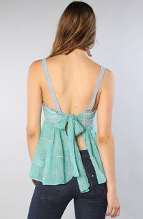 Free People The Cali Desert Cami in Clear Water Blue
