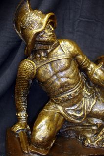 Fighting Spartan Roman Soldier Statue Sculpture 17005
