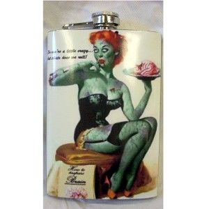  Graphic Wrapped Stainless Steel Alcohol Flask By Top Shelf Flasks