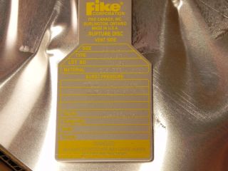 Fike HOV Rupture Disc 12 Type HOV BT
