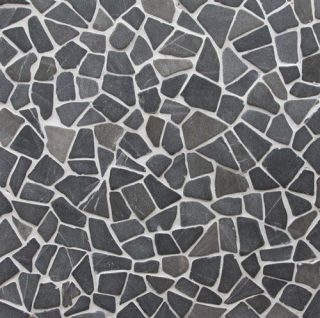 Lava Rock Flat Laying Interlocking Stone Tiles Sample