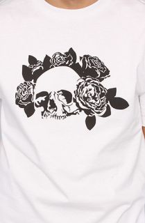 SSUR The Grateful Skull Tee in White Concrete