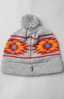 Obey The Navajo Beanie in Heather Grey