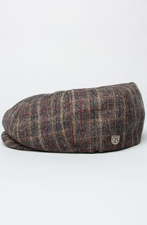 Brixton The Brood Hat in Heather Gray Gold Plaid