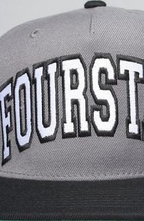 Fourstar Clothing The Four Starter Snapback Cap in Black Grey