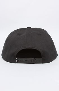 HUF The Brushed National Snapback Cap in Black