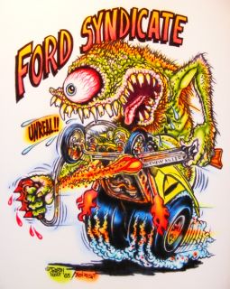 Johnny Ace Art Airbrushed T Shirt Rat Fink Ed Big Daddy Roth Ford