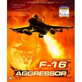F16 Aggressor F 16 Flight Sim Game Works with Windows Vista XP 7