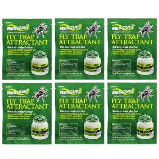 rescue fly trap attractant 6 pack 6 packs of fly attractant what it