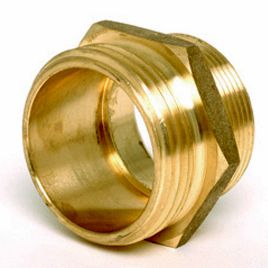 Fire Hose Hydrant Hex Adapter 1 1 2 Male NPT x 1 1 2 Male NST