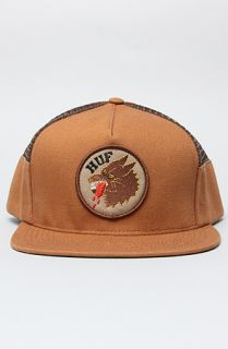 HUF The DBC Wolf Snapback Cap in Camel