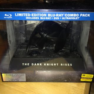 The Dark Knight Rises Blu ray DVD 2012 UltraViolet Limited Edition Bat