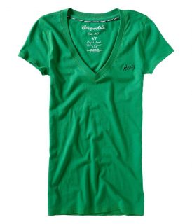 Aeropostale Womens Embroidered Short Sleeve V Neck T Shirt Style 5313