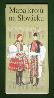 Map of Moravian Folk Costumes Czech ethnic fashion kroj   a great gift