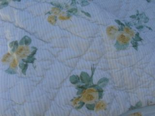 Simply Shabby Chic Floris Floral Yellow Roses King Duvet w/ 2 King