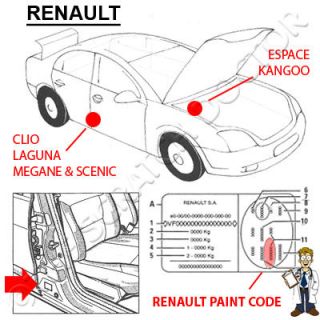 Renault Paint Chip Scratch Touch Up Odyssey Blue D44