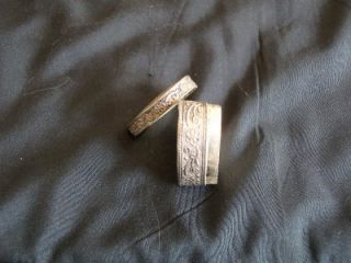 hand hammered 800 silver pill box