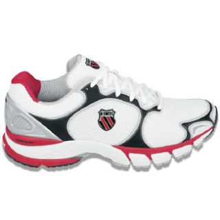 Athletics K Swiss Mens California White/Black/Red 