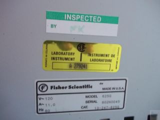 Fisher Scientific 625G Isotemp Standard Laboratory Over Incubator 50
