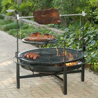 landmann round rock 48 inches fire pit with grate