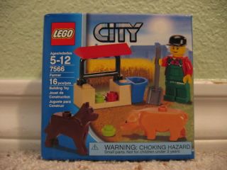 Lego City 7566 Farmer *NIB* Pig & Dog Minifigs Gr8 Gift