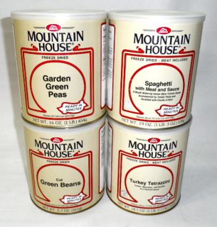 Mountain House Freeze Dried 10 Emergency Food Cans Survival 4 Pack