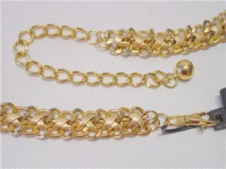fashion focus gold rope chain women s belt m l 34 40