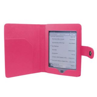  Folio Case Cover for  Kindle Touch 6 Tablet Hot Pink