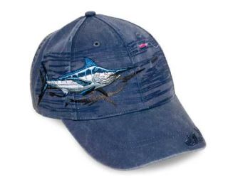 Marlin Fishing Hat Cap Detailed Embroidery