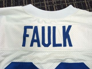 1995 Marshall Faulk Game Used & Signed Indianapolis Colts Jersey