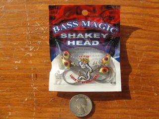 New Luck E Strike Bass Magic Shakey Head Fishing Jig Head