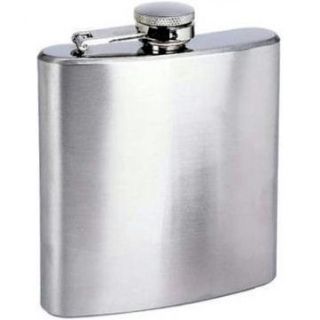  Lot Of 6oz Stainless Steel Alcohol Whiskey Flasks By Top Shelf Flasks
