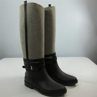  Ferragamo Cordelia Boot Nat 100 Wool Fontane Size US 7 Z 50E122