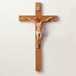 22 5 Fontanini Wood Polymer Crucifix Wall Cross Gift