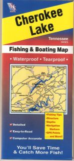  Hot Spot Fishing Maps Cherokee Lake TN A401