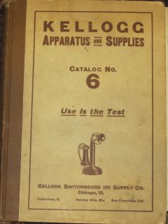 Kellogg Switchboard and Supply Co. catalog price list 1923 telephone
