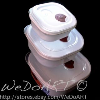 New Freeze Serve 3  food Storage Containers with Moisture Release